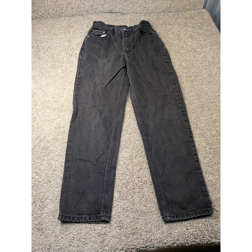 Vintage Calvin Klein High Rise Straight Leg Jeans Black USA Size 10 23x28